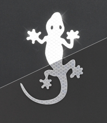 Compass dekor samolepící GECKO stříbrný