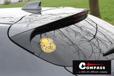 Compass dekor samolepící BABY IN CAR žlutý