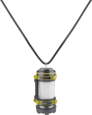 Svítilna 350lm, Cree XPG2 LED, 360° osvětlení, USB nabíjení s powerbankou, CREE XPG2 R5 LED + 40x LED EXTOL LIGHT