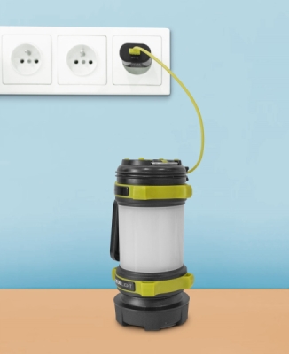 Svítilna 350lm, Cree XPG2 LED, 360° osvětlení, USB nabíjení s powerbankou, CREE XPG2 R5 LED + 40x LED EXTOL LIGHT