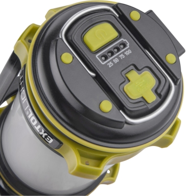 Svítilna 350lm, Cree XPG2 LED, 360° osvětlení, USB nabíjení s powerbankou, CREE XPG2 R5 LED + 40x LED EXTOL LIGHT