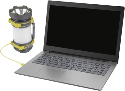 Svítilna 350lm, Cree XPG2 LED, 360° osvětlení, USB nabíjení s powerbankou, CREE XPG2 R5 LED + 40x LED EXTOL LIGHT