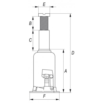 Zvedák hydraulický Yato 20t