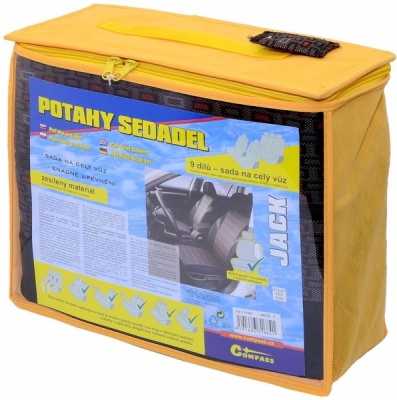 Potahy sedadel sada 9ks JACK I. AIRBAG Compass