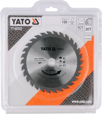 Kotouč na dřevo 150 x 20 mm 30z Yato YT-60533