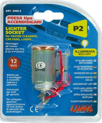 Zapalovač - zásuvka s osvětlením 12V