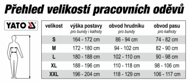 Yato Pracovní kalhoty DUERO vel. XL