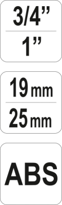 Yato YT-99815 univerzální přípojka na kohoutky G3/4 a G1, ABS