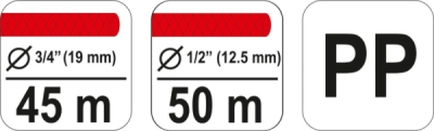 Yato YT-99850 zahradní stojan a nosič na hadici 1/2" a 3/4"