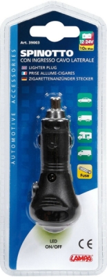 Zástrčka do zapalovače 12/24V 10A s vypínačem a LED kontrolkou