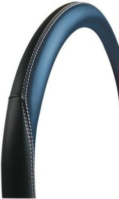 Potah volantu CLUB PREMIUM modrý, 37-39 cm