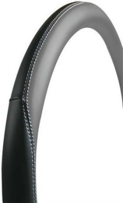Potah volantu CLUB PREMIUM šedý, 37-39 cm