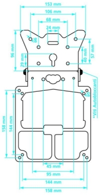 MOTO Držák SPZ ALU nastavitelný X-TREME NEW 2/2020