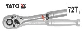 Ráčna 1/2" 250 mm celokovová Yato YT-0315