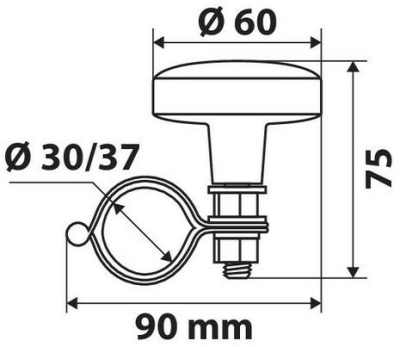 Madlo volantu SPINNY, černá NEW 2/2020