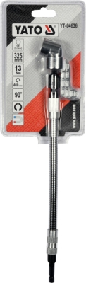 Prodlužovací úhlový adaptér ohebný 1/4" 325mm Yato YT-04636