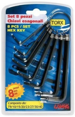 Klíče torx 8ks
