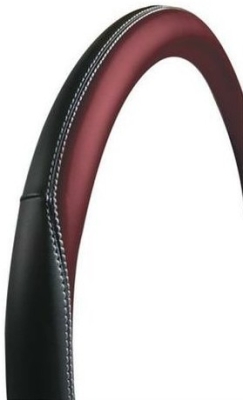 Potah volantu CLUB PREMIUM červený, 37-39 cm