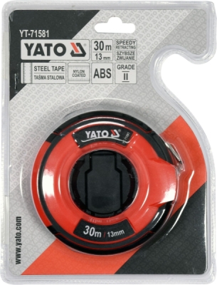 Pásmo měřící ocelové 30m,13mm Yato YT-71581