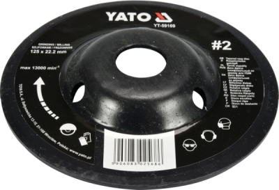 Rotační rašple úhlová jemná 125 mm typ 2 Yato YT-59169