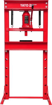 Yato YT-55581 dílenský hydraulický lis 20 t, 0–695 mm, lakovaná ocel