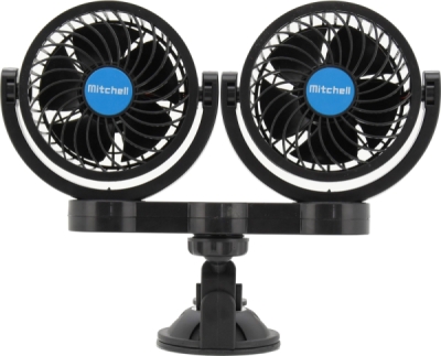 Compass ventilátor MITCHELL DUO 2x108mm 12V na přísavku