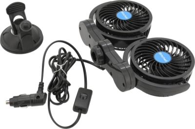 Compass ventilátor MITCHELL DUO 2x108mm 12V na přísavku