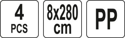 Pásy na stěhování nábytku 8 x 280 cm 4 ks Yato YT-74262