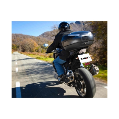 Vrchní kufr na motorku SHAD D0B48406R SH48 Nový titan vč. opěrky, karbonového víka a zámku PREMIUM lock (130.D0B48406R)