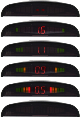 Compass parkovací asistent 4 senzory, LED display, bezdrátový