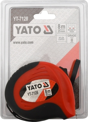 Metr svinovací 8 m x 25 mm Yato YT-7128