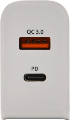 Compass zástrčka QUICK CHARGE 3.0 230V USB-A / USB-C 18W