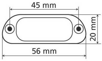 MOTO Osvětlení SPZ 4LED, bílé