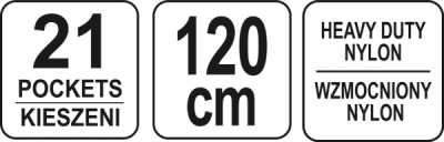 Opasek na nářadí 120 cm YATO YT-7400