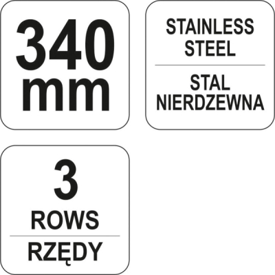Kartáč drátěný ruční 340 mm Yato YT-6336