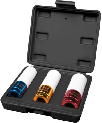 Hlavice nástrčné rázové 1/2", sada 3ks, 17-19-21mm, L 86mm FORTUM