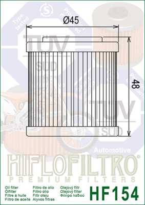 Olejový filtr HIFLOFILTRO HF154