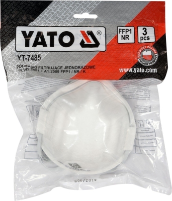 Maska protiprašná YATO 3 kusy YT-7485