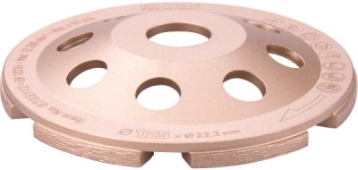 Kotouč diamantový brusný jednořadý, ⌀125x22,2mm EXTOL INDUSTRIAL