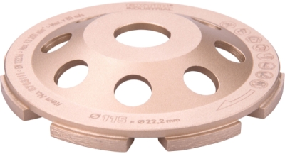 Kotouč diamantový brusný jednořadý, ⌀115x22,2mm EXTOL INDUSTRIAL