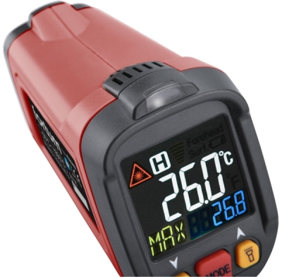 Teploměr bezkontaktní IR průmyslový, se sondou, -50°až 800°C FORTUM