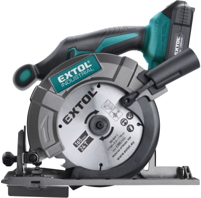 Pila kotoučová aku SHARE20V, 165mm, BRUSHLESS, 20V Li-ion, bez baterie a nabíječky EXTOL INDUSTRIAL