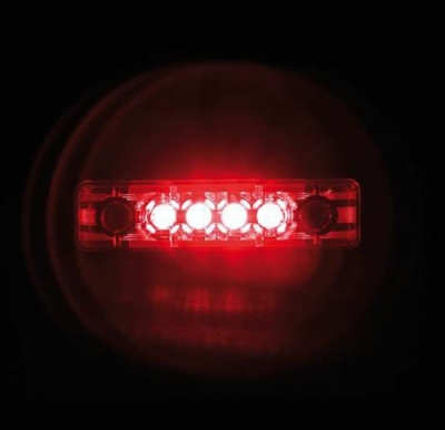 Světlo poziční boční 4 LED 24V PR-10 červené