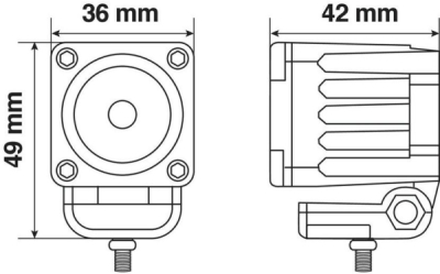 Světlo přídavné 1 LED 9/32V NEW 6/2020