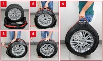 Potah na rezervní kolo 73x35cm SET 4ks