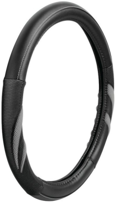 Potah volantu SUZUKA PREMIUM šedý, 37-39 cm NEW 6/2020