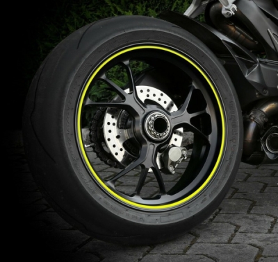 MOTO Reflexní proužek-linka na obvod kola FLUO 6m x 7mm - žlutá NEW 2/2020