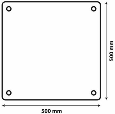 Reflexní tabule na přívěs - hliník 1mm