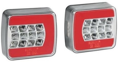 Světlo na přívěsný vozík 12/24V 25LED levé - 4 funkce LAMPA Italy