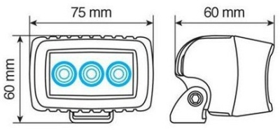 Světlo přídavné CREE LED 10-30V - 12W 780 lumen LAMPA Italy